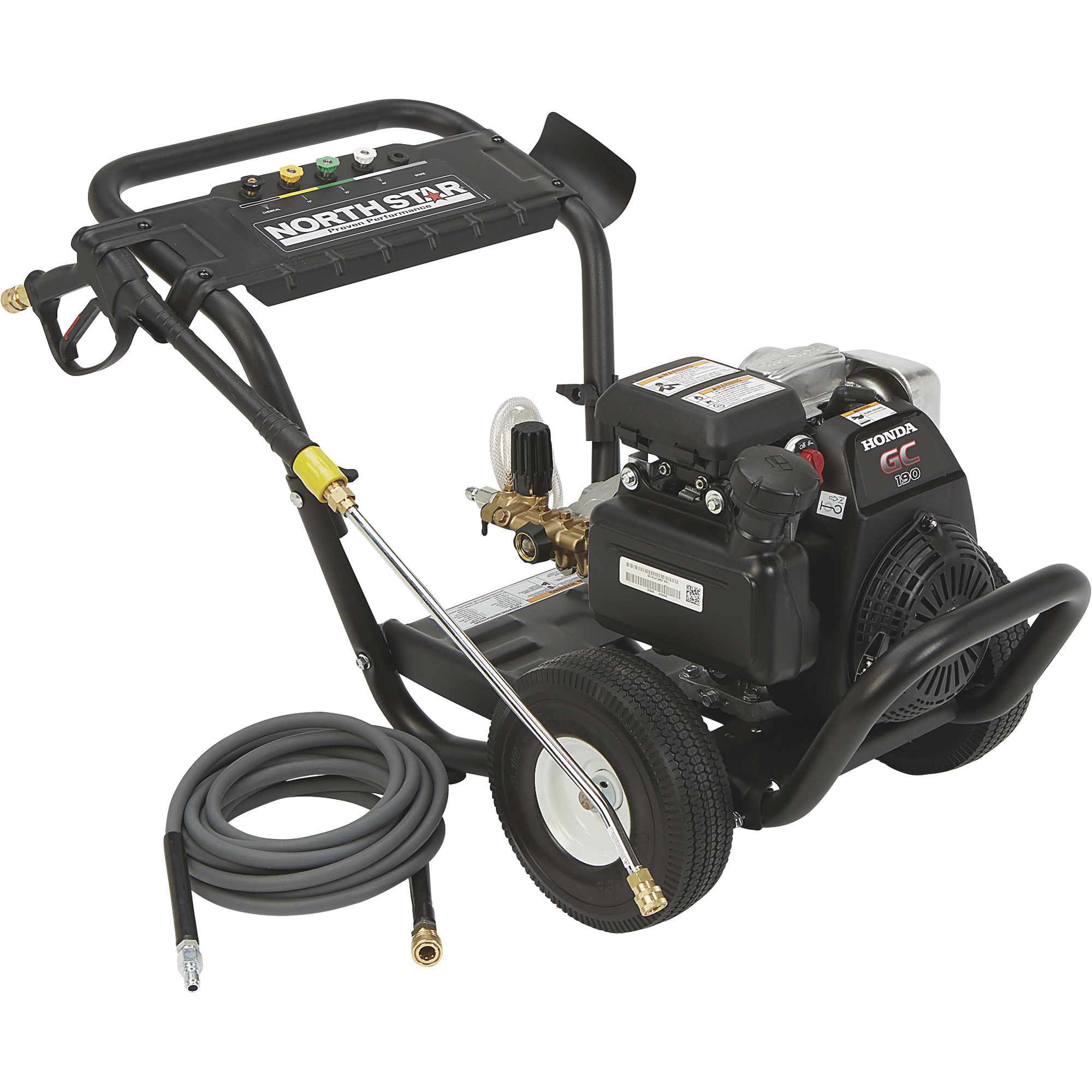 NorthStar Gas Cold Water Pressure Washer, 3100 PSI, 2.5 GPM, Honda Engine